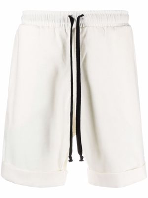 Alchemy piped-trim detail track shorts - White