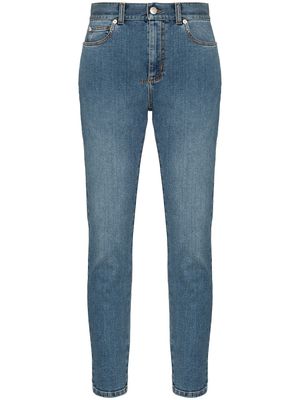 Alexander McQueen high-rise skinny-fit jeans - Blue