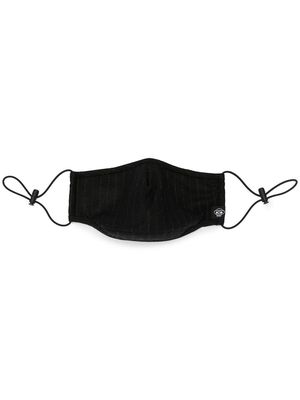 Mostly Heard Rarely Seen pinstripe face mask - Black