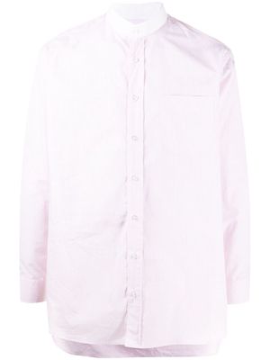 Mackintosh mandarin-collar buttoned shirt - Pink