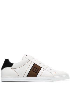 Fendi FF motif low-top sneakers - White