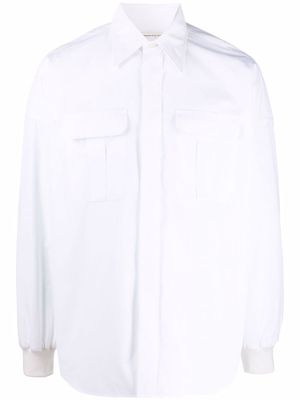 Alexander McQueen flap-pocket cotton shirt - White