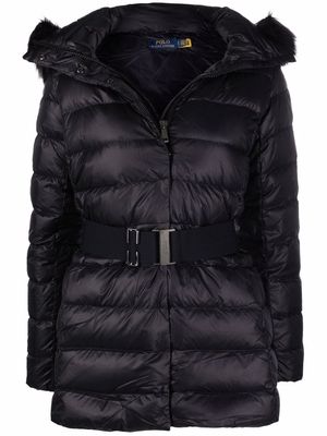 Polo Ralph Lauren belted puffer jacket - Black