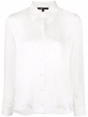 Maje silk button-up shirt - White