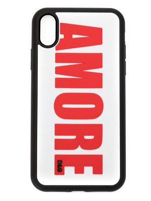 Dolce & Gabbana Amore appliqué iPhone XR case - Black