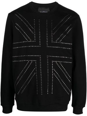 John Richmond studded cotton sweatshirt - Black