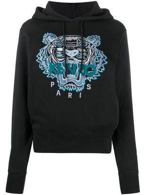 Kenzo tiger logo hoodie - Black