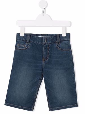 Givenchy Kids knee-length denim shorts - Blue