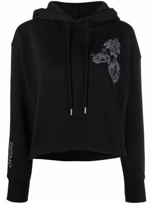 Kenzo cropped pullover hoodie - Black