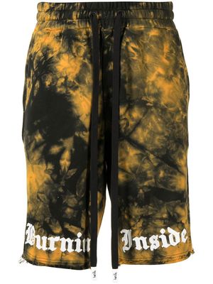 Haculla tie dye shorts with embroidered logo - Black