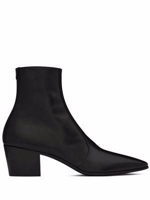 Saint Laurent Vassili zipped boots - Black