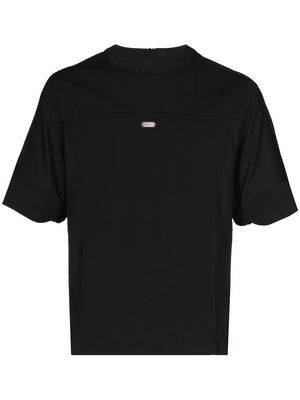 HELIOT EMIL logo-plaque short-sleeve T-shirt - Black