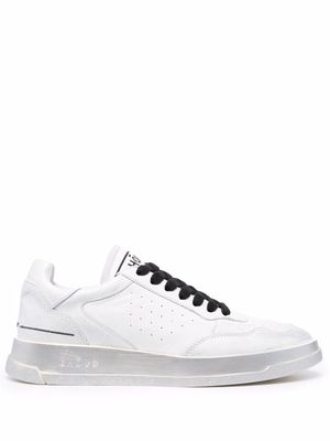 GHOUD logo-embroidered low-top leather sneakers - White