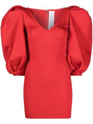 AZ FACTORY MyBody puff-sleeve dress - Red