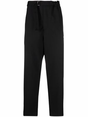 OAMC belted cropped trousers - Black