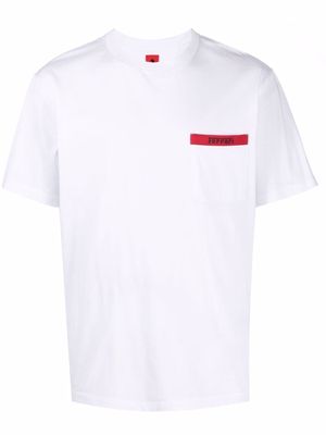Ferrari logo crew-neck T-shirt - White