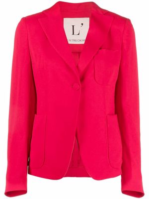 L'Autre Chose single-breasted fitted blazer - Red