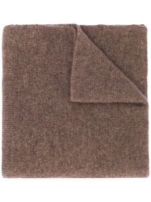 Dell'oglio cashmere knitted scarf - Brown