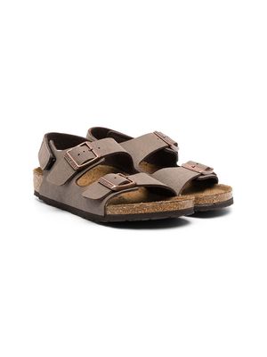 Birkenstock Kids New York buckle sandals - Brown