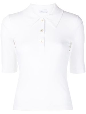 Rosetta Getty short-sleeve cotton polo shirt - White