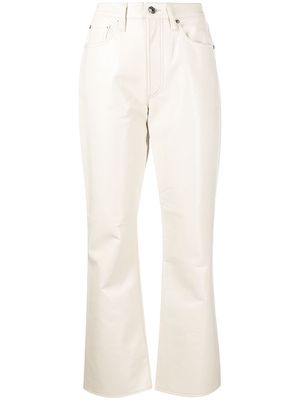 AGOLDE high-waisted flared trousers - Neutrals