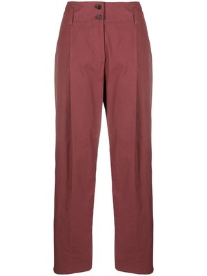 PAUL SMITH straight-leg cotton trousers - Red