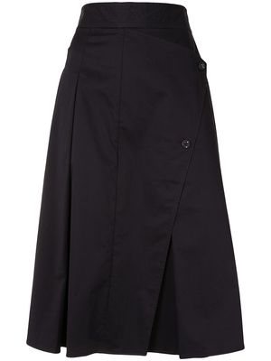 PortsPURE high-waist midi skirt - Black