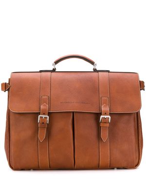 Brunello Cucinelli classic briefcase - Brown