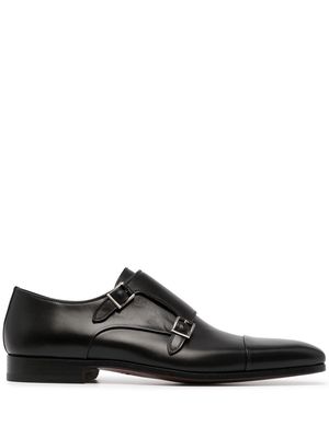 Magnanni double-buckle monk shoes - Black