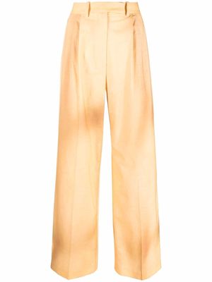 Fendi high-waisted dyed trousers - Neutrals