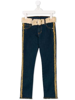 Andorine belted jeans - Blue