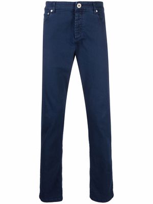 Brunello Cucinelli dyed straight-leg jeans - Blue
