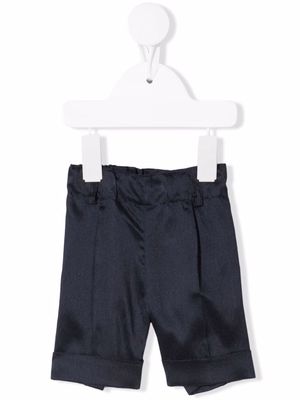 Siola turn-up cuff detail shorts - Blue