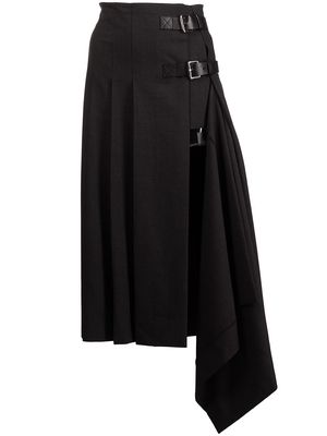 Monse pleated asymmetric skirt - Grey