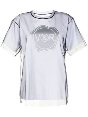 Viktor & Rolf layered tulle and jersey T-shirt - Black