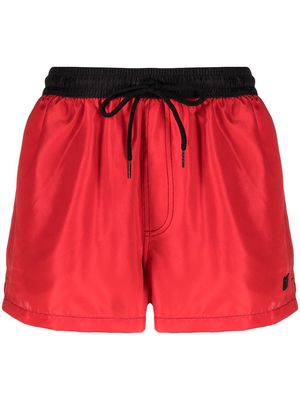 Gcds two-tone swim shorts - Red