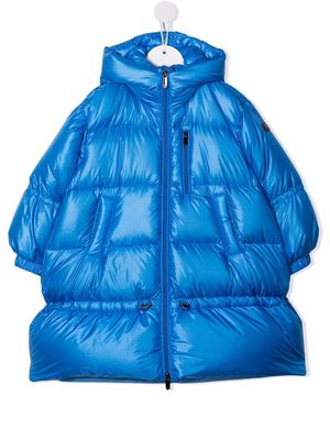 Il Gufo oversized hooded down jacket - Blue