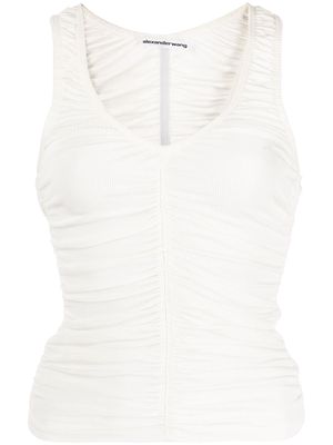 Alexander Wang ruched tank top - White