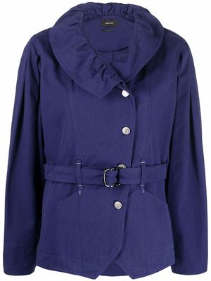 Isabel Marant Dipazo belted button-up coat - Blue