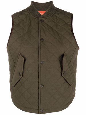 Dsquared2 quilted cotton gilet - Green