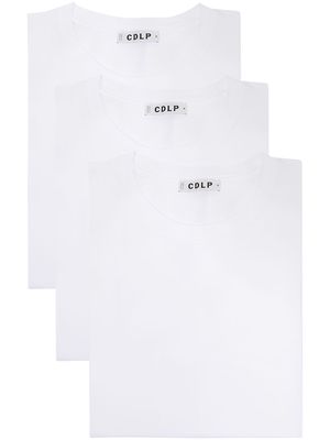 CDLP set-of-three crew-neck T-shirt - White