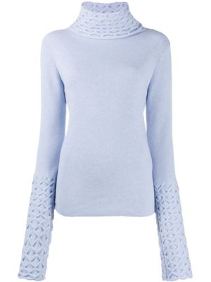 Temperley London Honeycomb knitted jumper - Blue