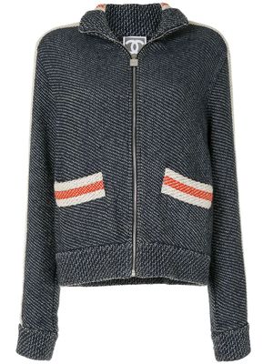 Chanel Pre-Owned 2007 Sports knitted zipped jacket - Blue