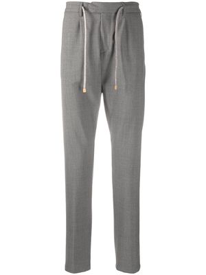 Eleventy drawstring straight-leg trousers - Grey