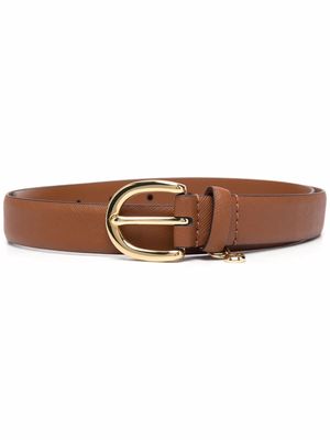 Lauren Ralph Lauren logo charm buckled belt - Brown