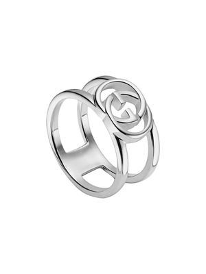 Gucci Wide ring with interlocking G motif - Silver