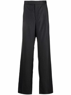Thom Browne pinstripe wide-leg tailored trousers - Grey