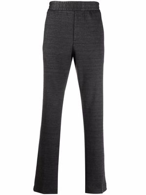 Salvatore Ferragamo elasticated-waistband straight-leg trousers - Grey