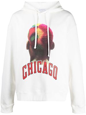 Ih Nom Uh Nit Dennis Rodman Chicago print hoodie - White