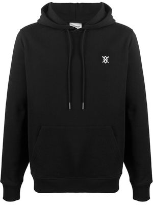 Daily Paper embroidered logo hoodie - Black